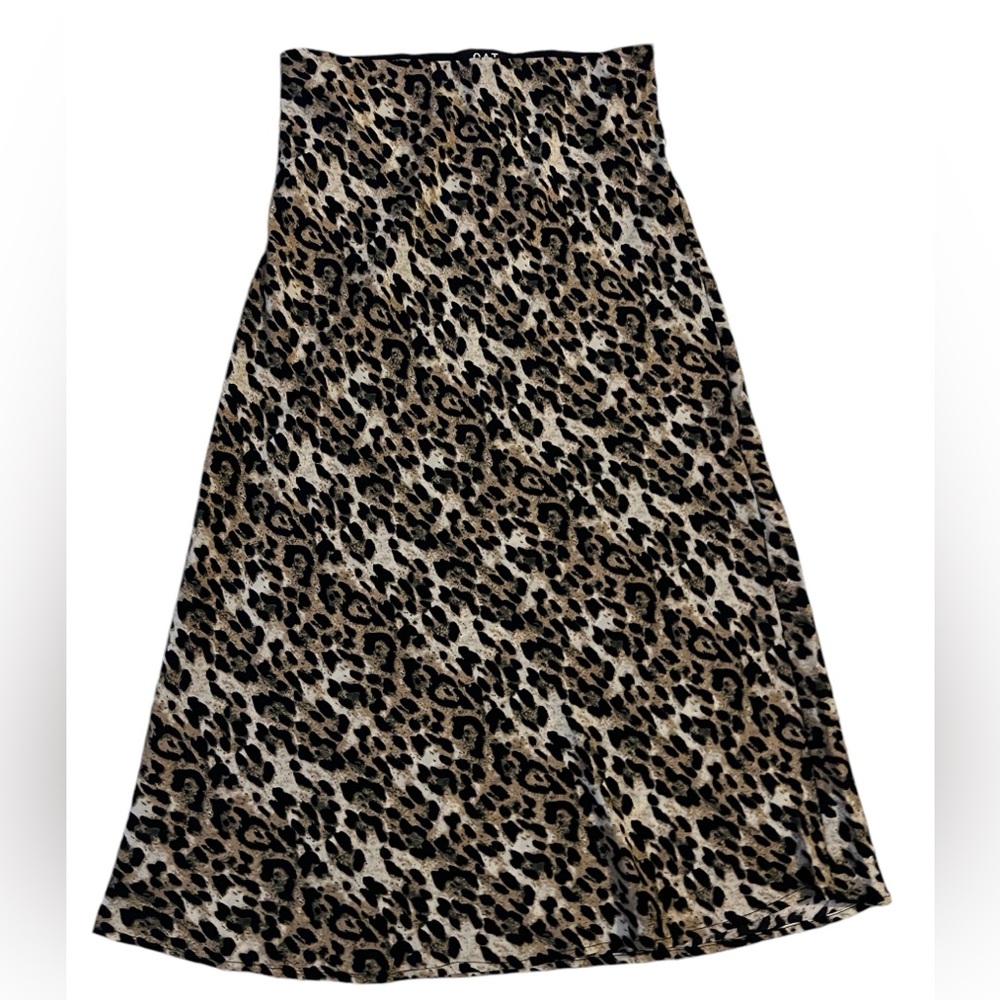 MWT Oak  midi skirt animal print size S